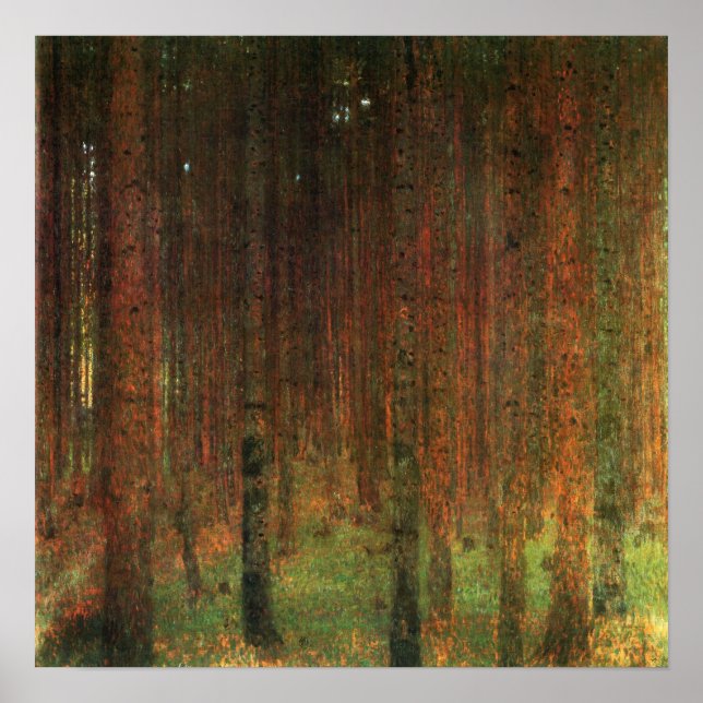 Affiche Klimt - Pine Forest 1901 (Devant)