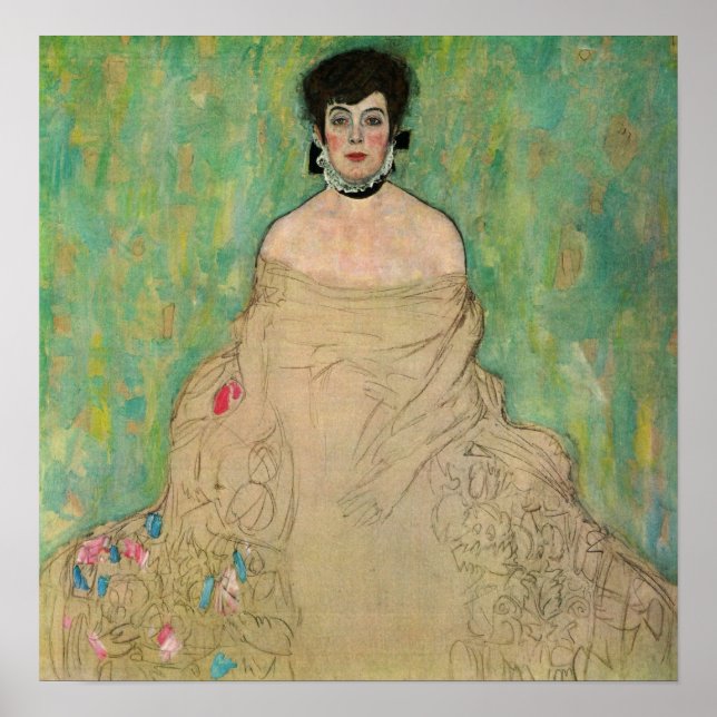Affiche Klimt - Portrait D'Amalie Zuckerkandl (Devant)