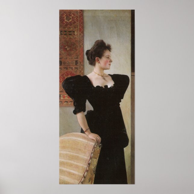 Affiche Klimt - Portrait De Marie Breunig 1894 (Devant)