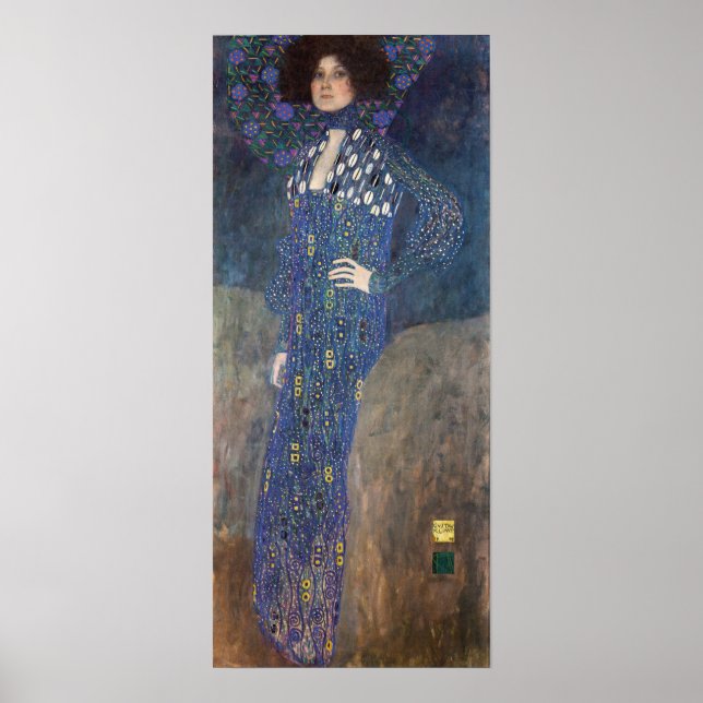 Affiche Klimt - Portrait Emilie Floge 1902 (Devant)