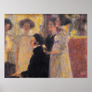 Affiche Klimt - Schubert Sur Le Piano