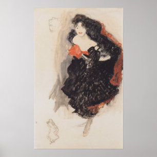 Affiche Klimt - Study On Gemalde Judith 1908