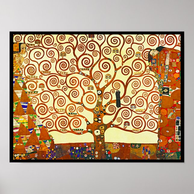 Affiche Klimt The Tree of Life, (Devant)