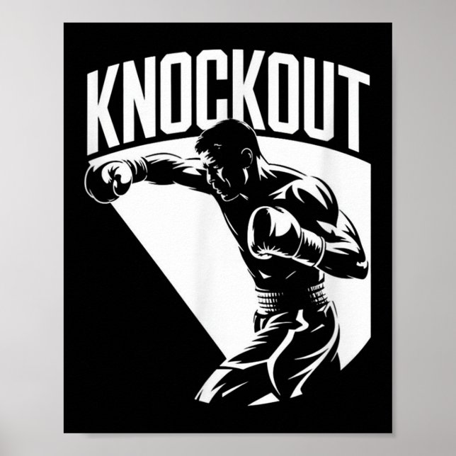 Affiche Knockout - Fierté, gloire, Cool de championnat Box (Devant)