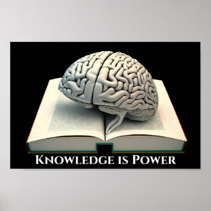 Affiche Knowledge is Power - Silver Edition