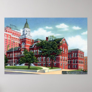 Affiche Knoxville Tennessee Knox County Court House