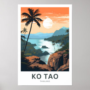 Affiche Ko Tao Thaïlande Imprimer Voyage