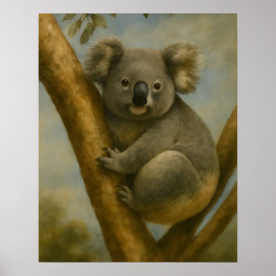 Affiche Koala à la lumière calme
