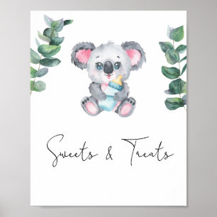 Affiche Koala Bear - friandises et douceurs pour baby show