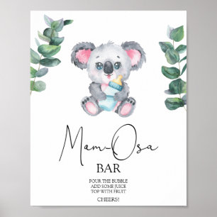 Affiche Koala Bear Momosa bar