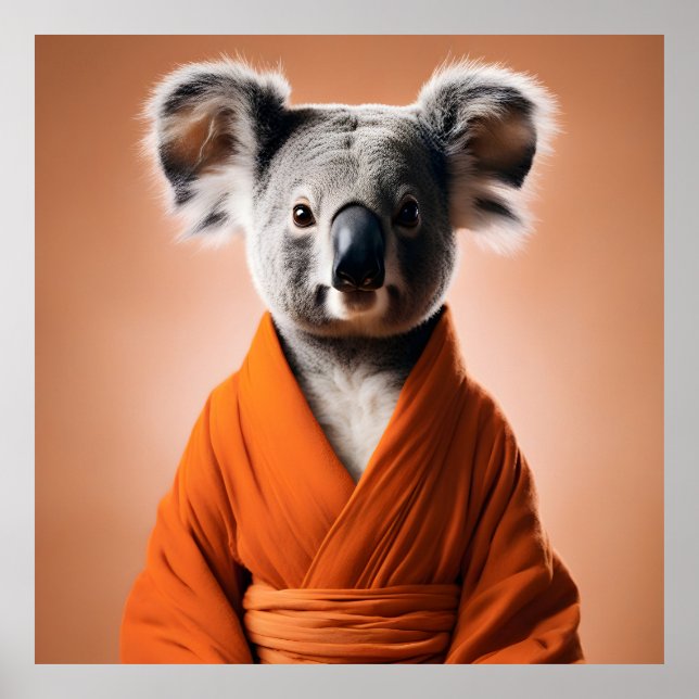 Affiche Koala bouddhiste (Devant)