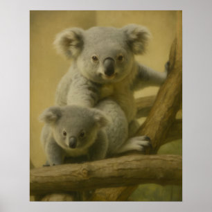 Affiche Koala Companions - Tender Wildlife Art Print
