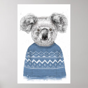 Affiche Koala d'hiver