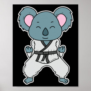 Affiche Koala fait du karaté