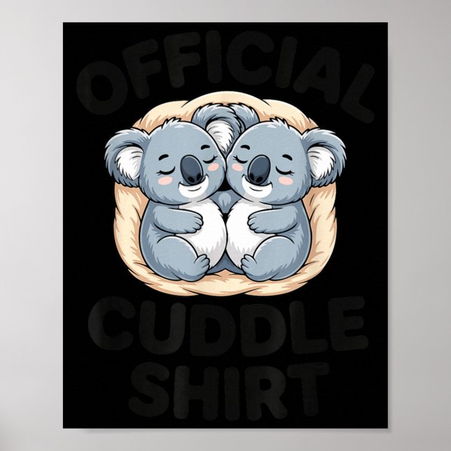 Affiche Koala Hug Cute Animal Lover This Is My Cuddle  (Devant)