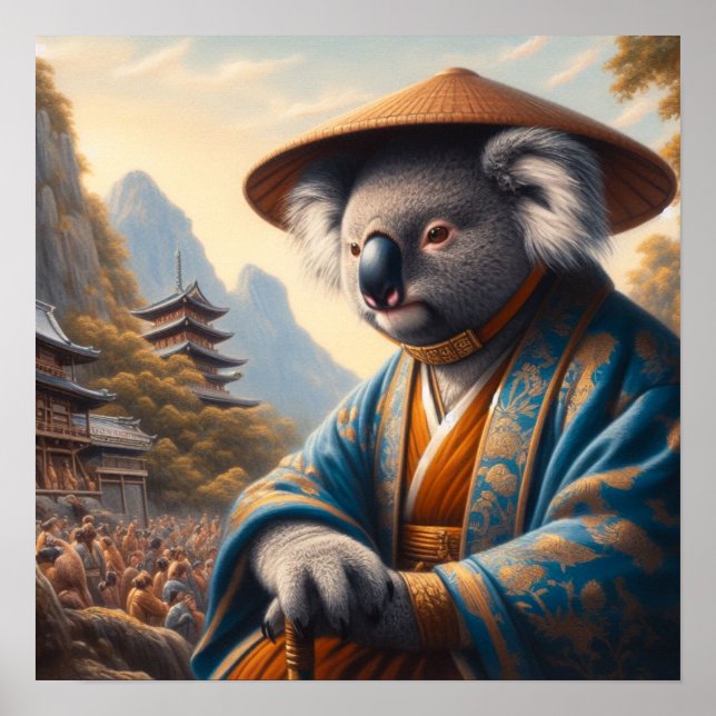 Affiche Koala Japon ancien (Devant)