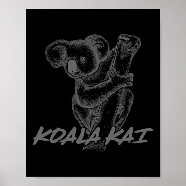 Affiche Koala Kai pour les ados amateurs de karaté et d'an (Devant)