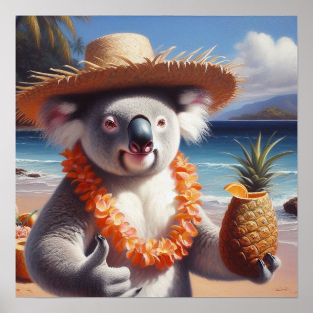 Affiche Koala Luau (Devant)