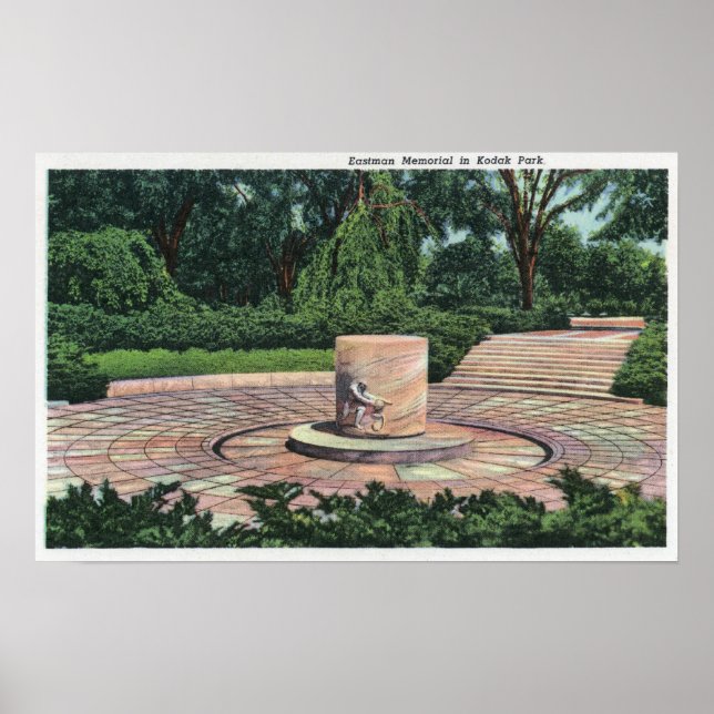 Affiche Kodak Park Vue du mémorial d'Eastman (Devant)