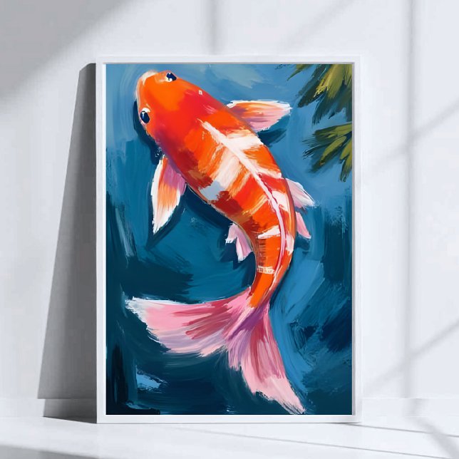 Affiche Koi Fish Belle aquarelle (Créateur téléchargé)