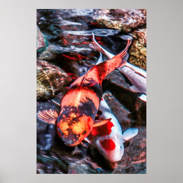 AFFICHE KOI FISH DUET (Devant)
