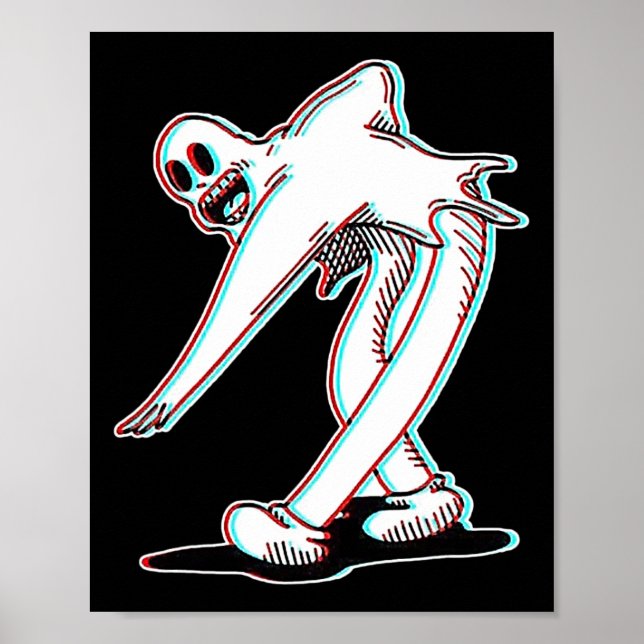 Affiche Koko The Clown Ghost Glitch Dancing (Devant)