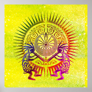 Affiche Kokopelli Duo - Homme Dans Le Maze - Sun 1a