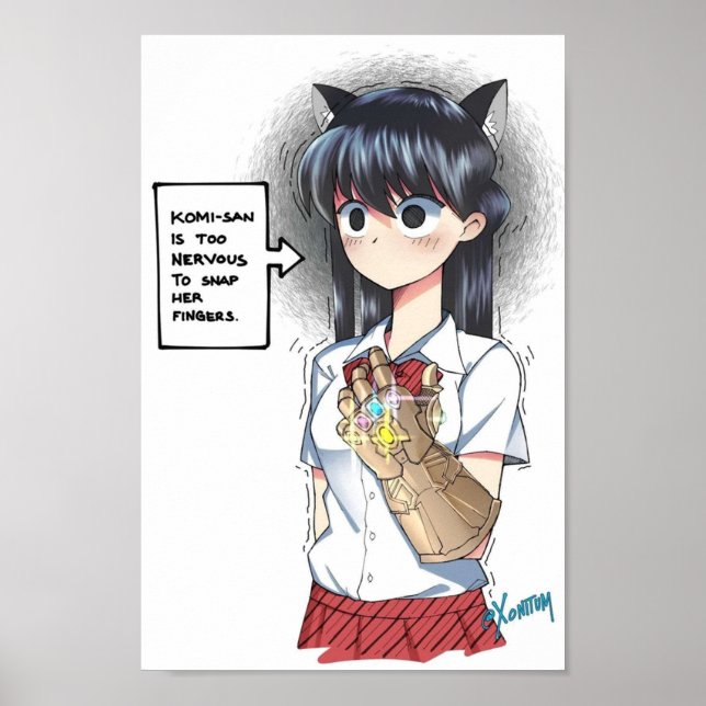 Affiche KomiSan Cant Communiquer Infinité Komi (Devant)