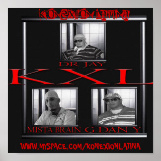 AFFICHE KONEXION LATINA, WWW.MYSPACE.COM/...