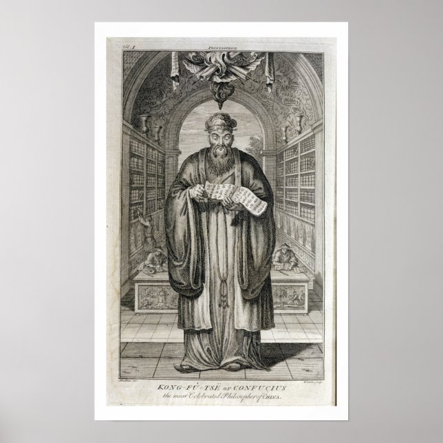 Affiche Kong-Fu-Tse, ou Confucius, the Most Celebrated Phi (Devant)