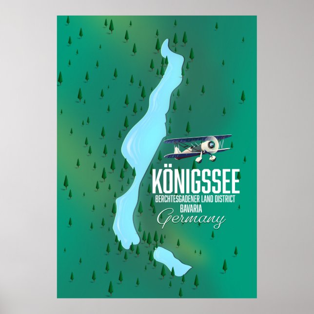 Affiche Königssee Berchtesgadener Allemagne (Devant)