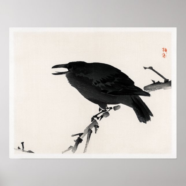 Affiche Kōno Bairei Crow (Devant)