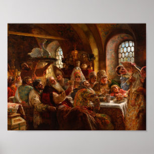Affiche Konstantin Makovsky - Fête Mariage de Boyar