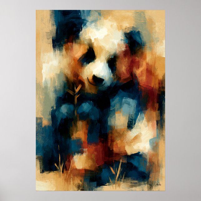 Affiche Kopanda Bamboo Pause Mignon bébé panda Kawaii Art (Devant)