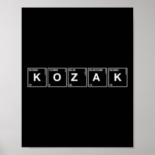 Affiche Kozak - T-shirt patriotique ukrainien drôle rétro