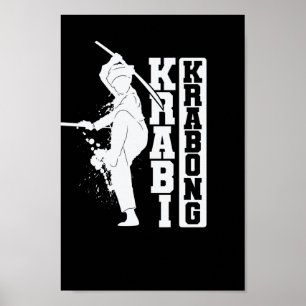 Affiche Krabi Krabong Training Kunst