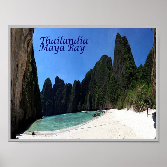 Affiche Krabi - Maya Bay - Thaïlande - (Devant)
