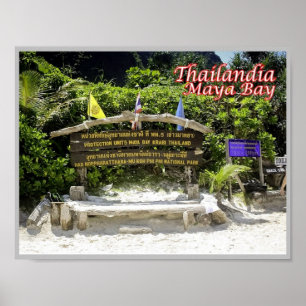 Affiche Krabi - Maya Bay - Thaïlande -