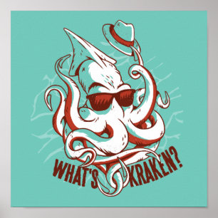 Affiche Kraken Monster Funny