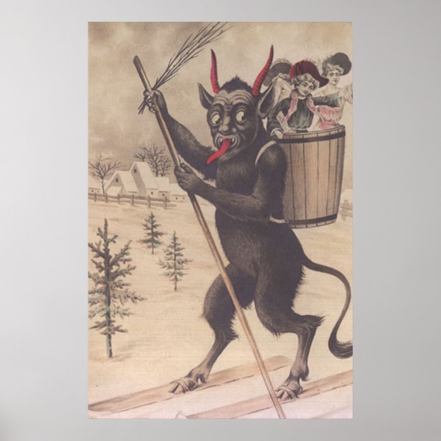 Affiche Krampus Skiing Kidnapping Women (Devant)
