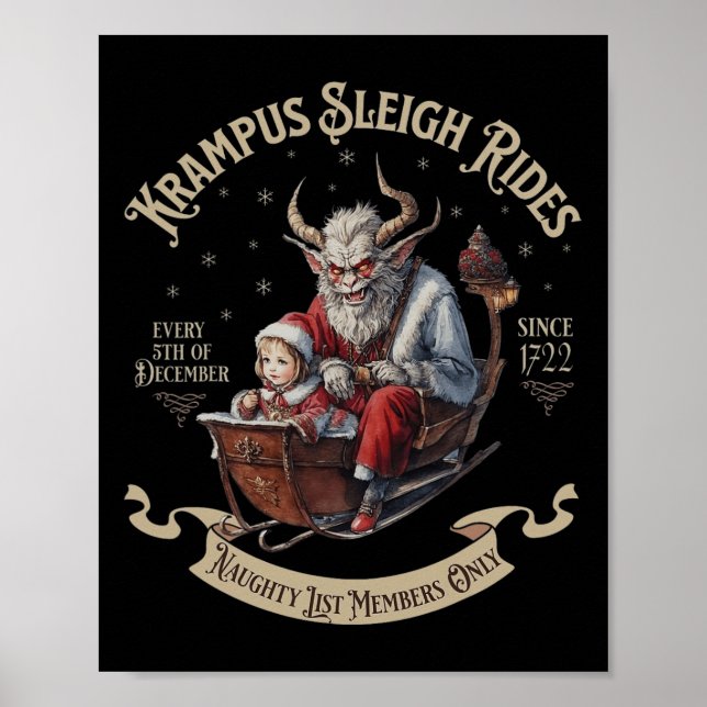 Affiche Krampus Sleigh Rides (Devant)