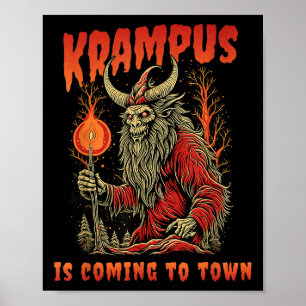 Affiche Krampus Vient En Ville Noël Horreur Vacances