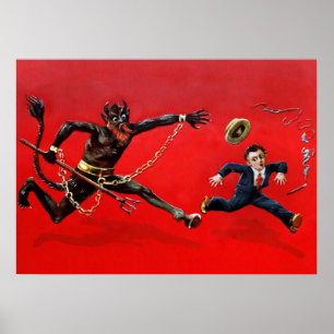 Affiche Krampus Vintage