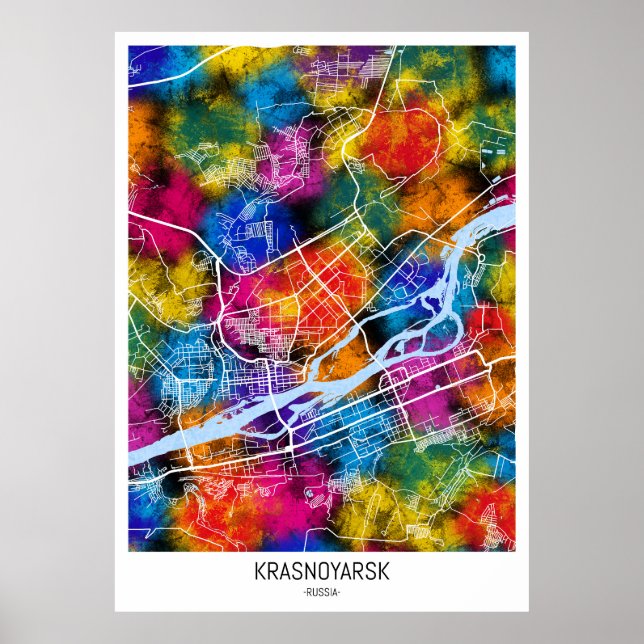 Affiche Krasnoïarsk Russie (Devant)