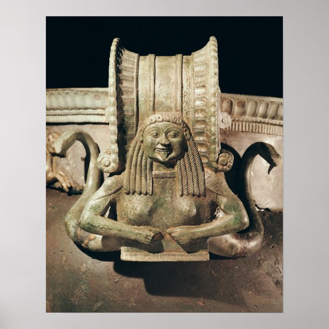 Affiche Krater, détail de la poignée (Devant)