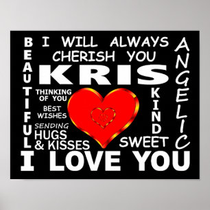Affiche Kris Je T'Aime