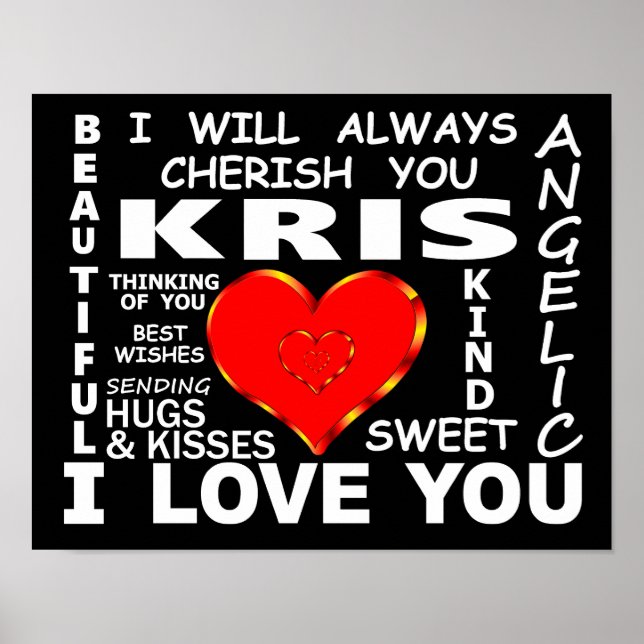 Affiche Kris Je T'Aime (Devant)