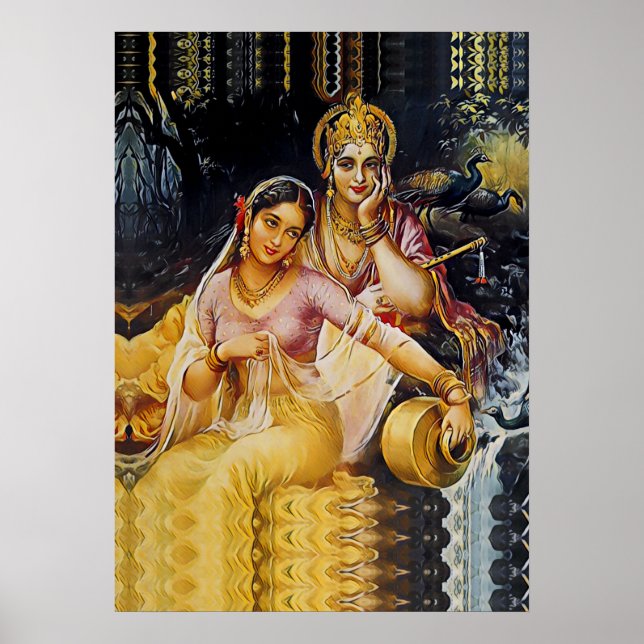 Affiche KRISHNA - divinité hindoue - (Devant)