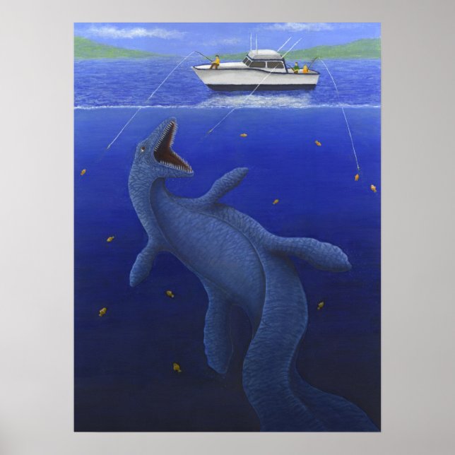 Affiche Kronosaurus Interrompt un voyage de pêche (Devant)
