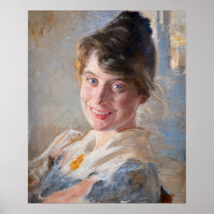 Affiche Kroyer - Portrait de la femme de l’artiste Marie